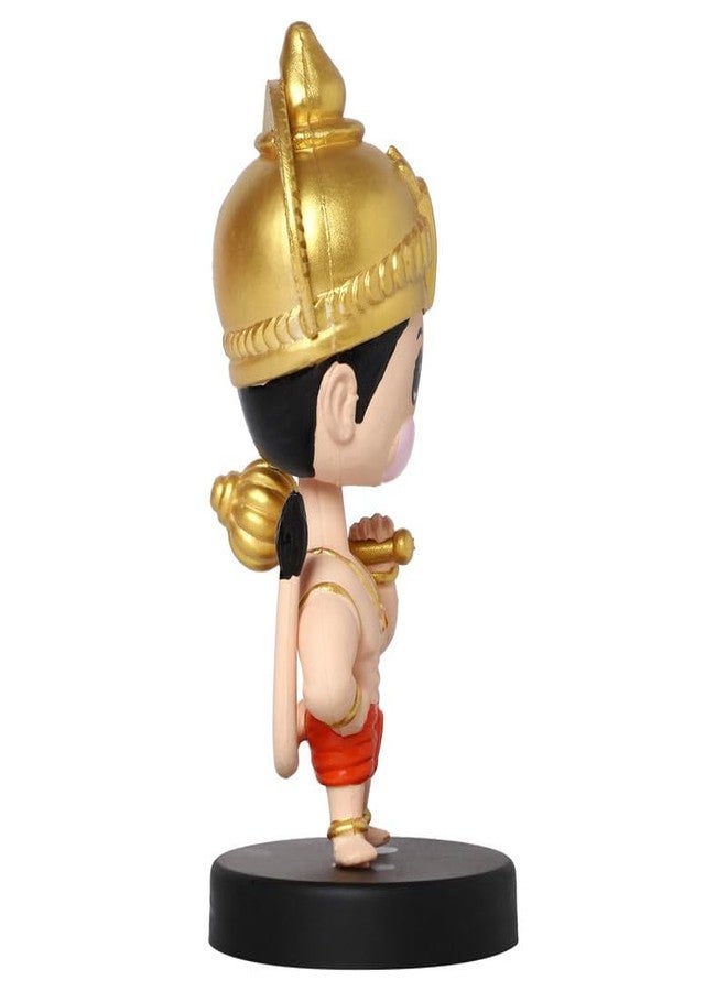 omuda Super Hero Action Figure Limited Edition Bobblehead with Car Holder for Car Dashboard, Office Desk & Study Table (Hanuman) - Image 3